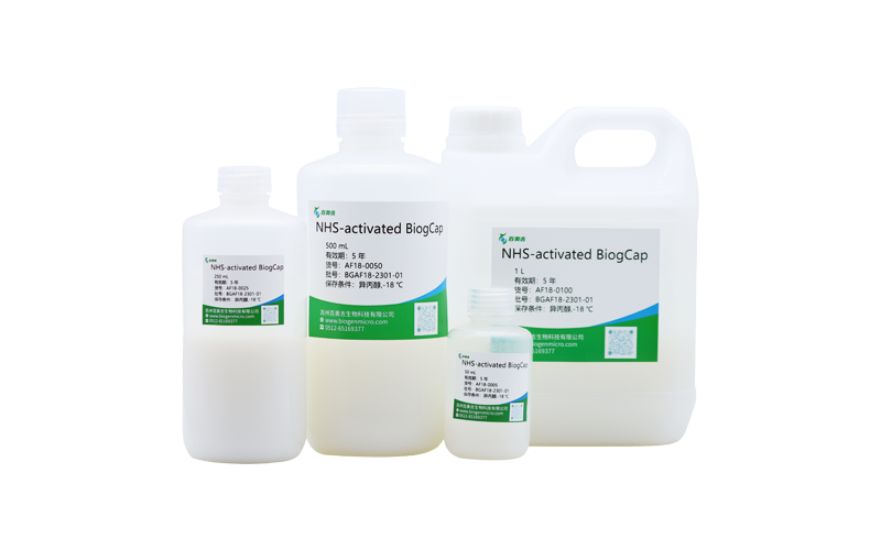 NHS-activated BiogCap